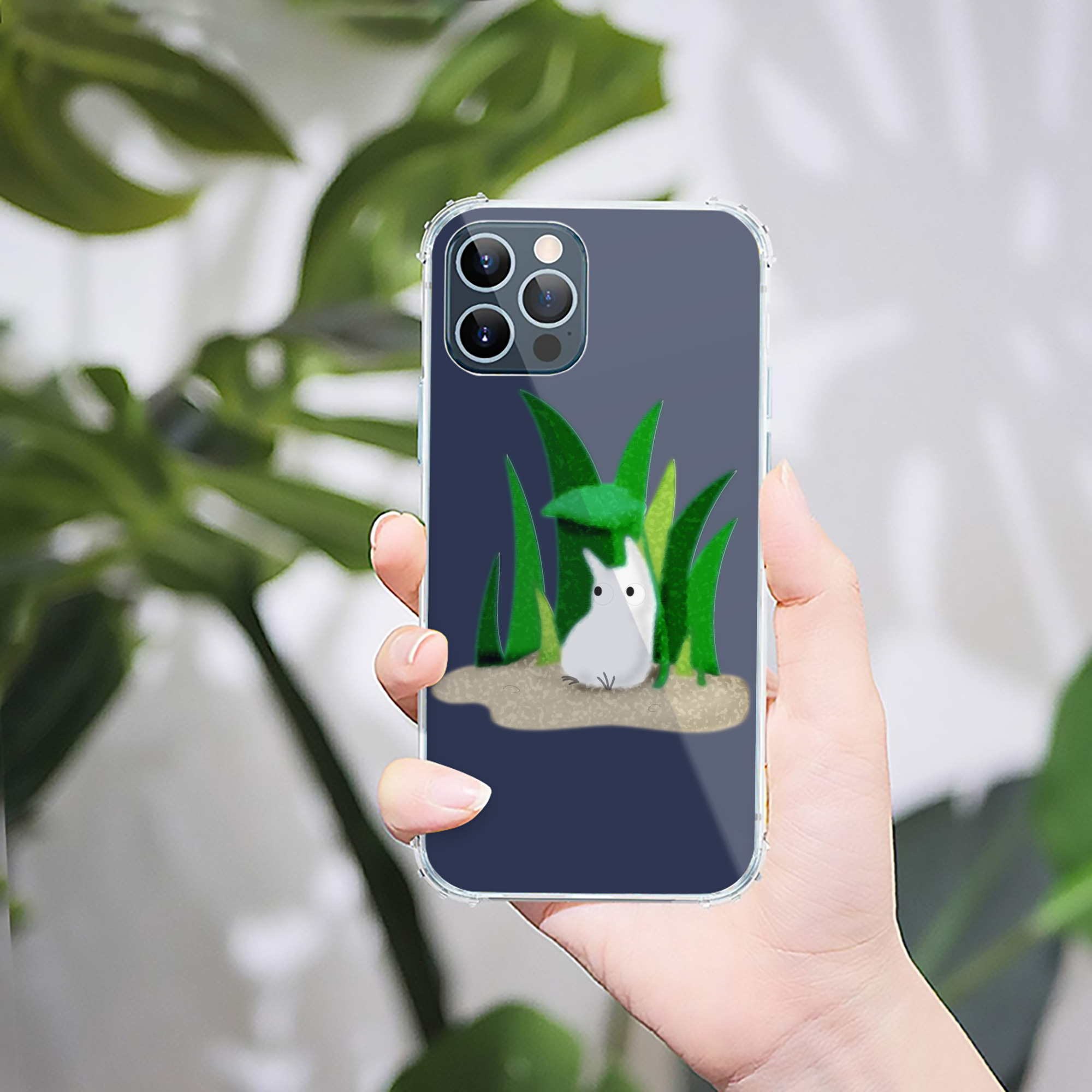 （画像用） となりのトトロ 草壁メイ 草壁サツキ My Neighbor Totoro Satsuki Kusakabe Mei Kusakabe 【iPhone 12シリーズ対応】透明スマホケース（クリアソフトケース）